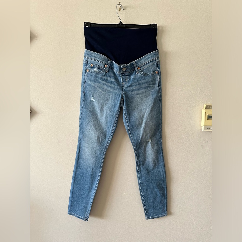 Gap Maternity True Skinny ankle jeans 4